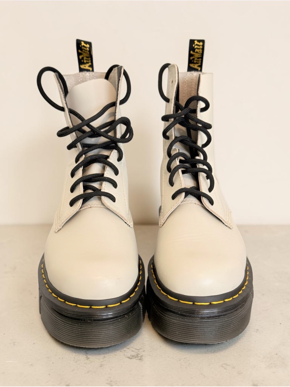 Dr. Marten’s Audrick Nappa 8 eye Leather Platform Boots- New without box. W10 M9